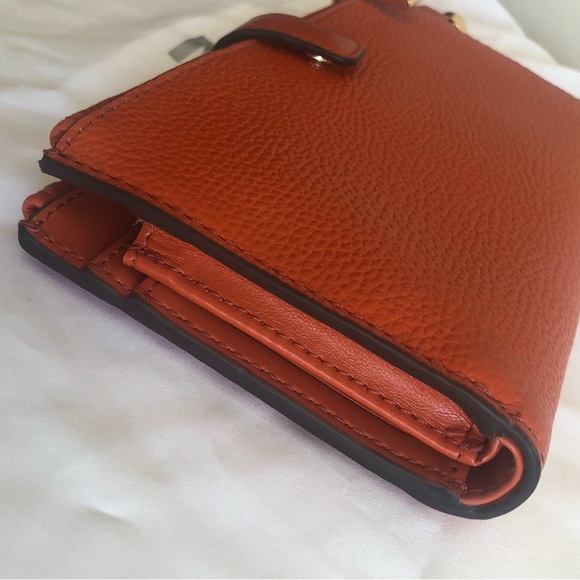 MICHAEL MICHAEL KORS
Adele Leather Smartphone Wallet Orange Never Carried - Picture 8 of 11